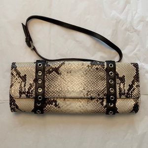 Donald J Pliner Couture Snakeskin Clutch